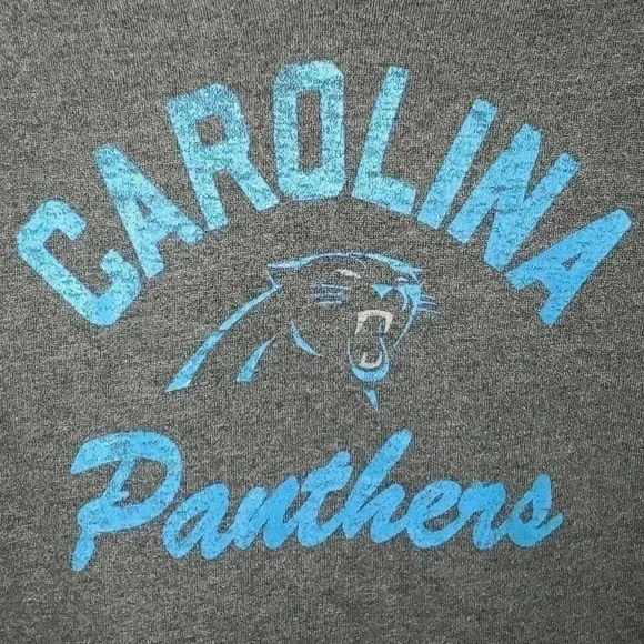 Carolina Panthers NFL by 47 VNeck Flint Black Pullover Hoodie Women's Size M NWT - Picture 2 of 11